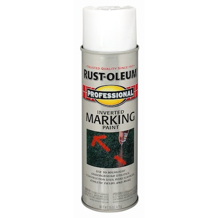 Professional White Inverted Marking Paint 15 Oz